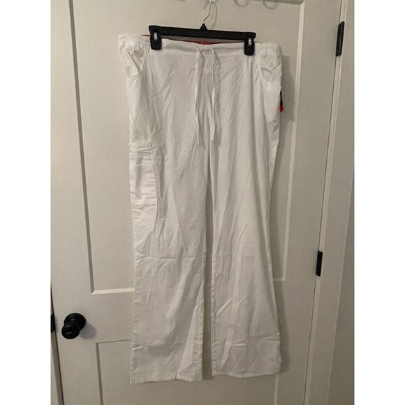 Dickies White Scrubs Tall Medium Modern Classic Drawstring NWT - Picture 1 of 9